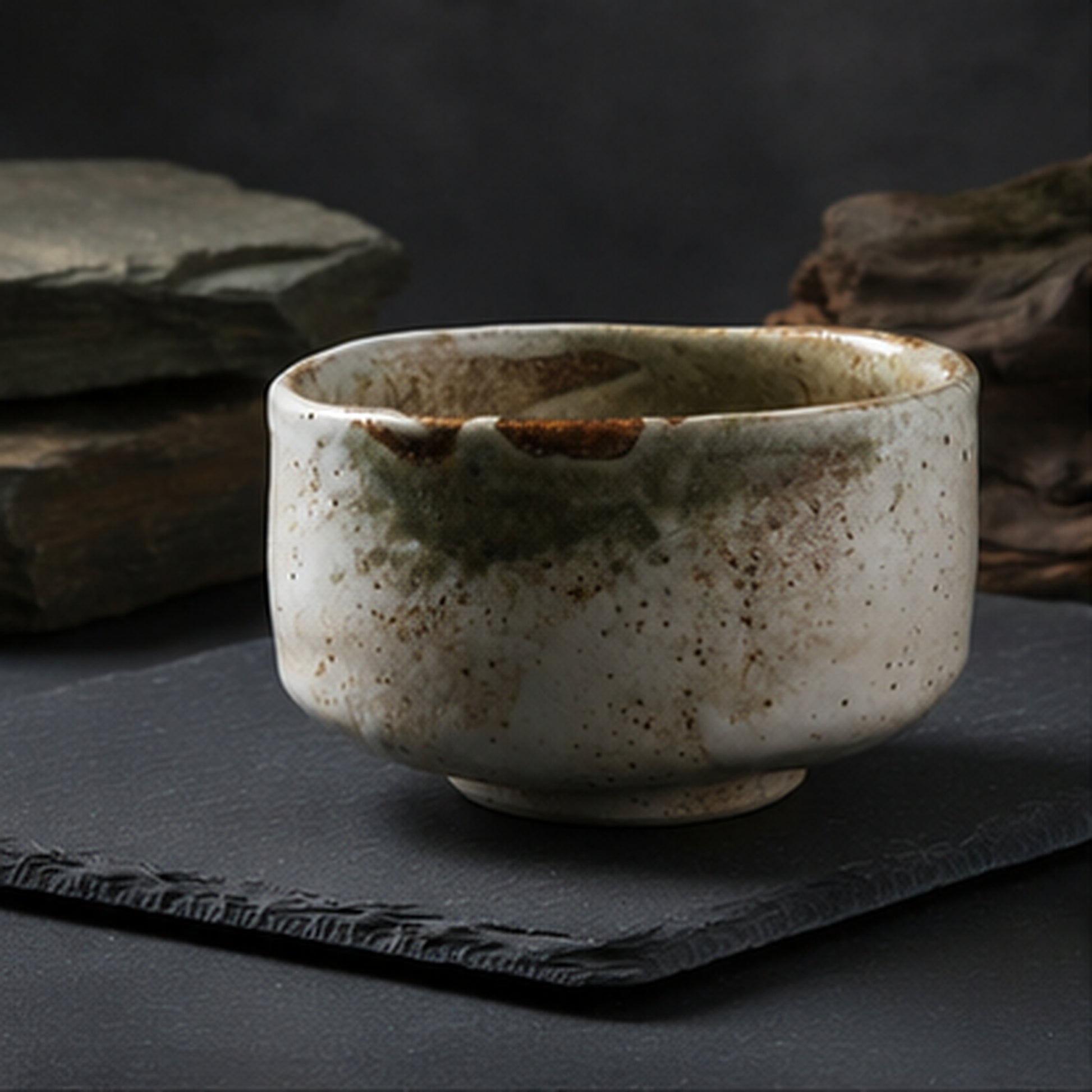 Yuki Shino Chawan — Snow Glaze
