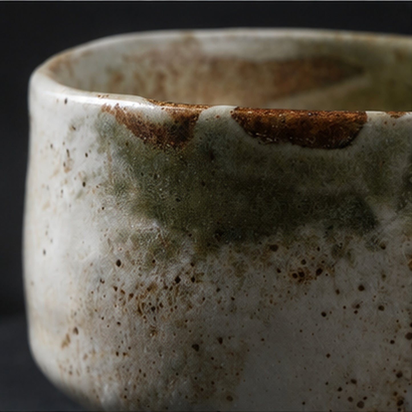 Yuki Shino Chawan — Snow Glaze