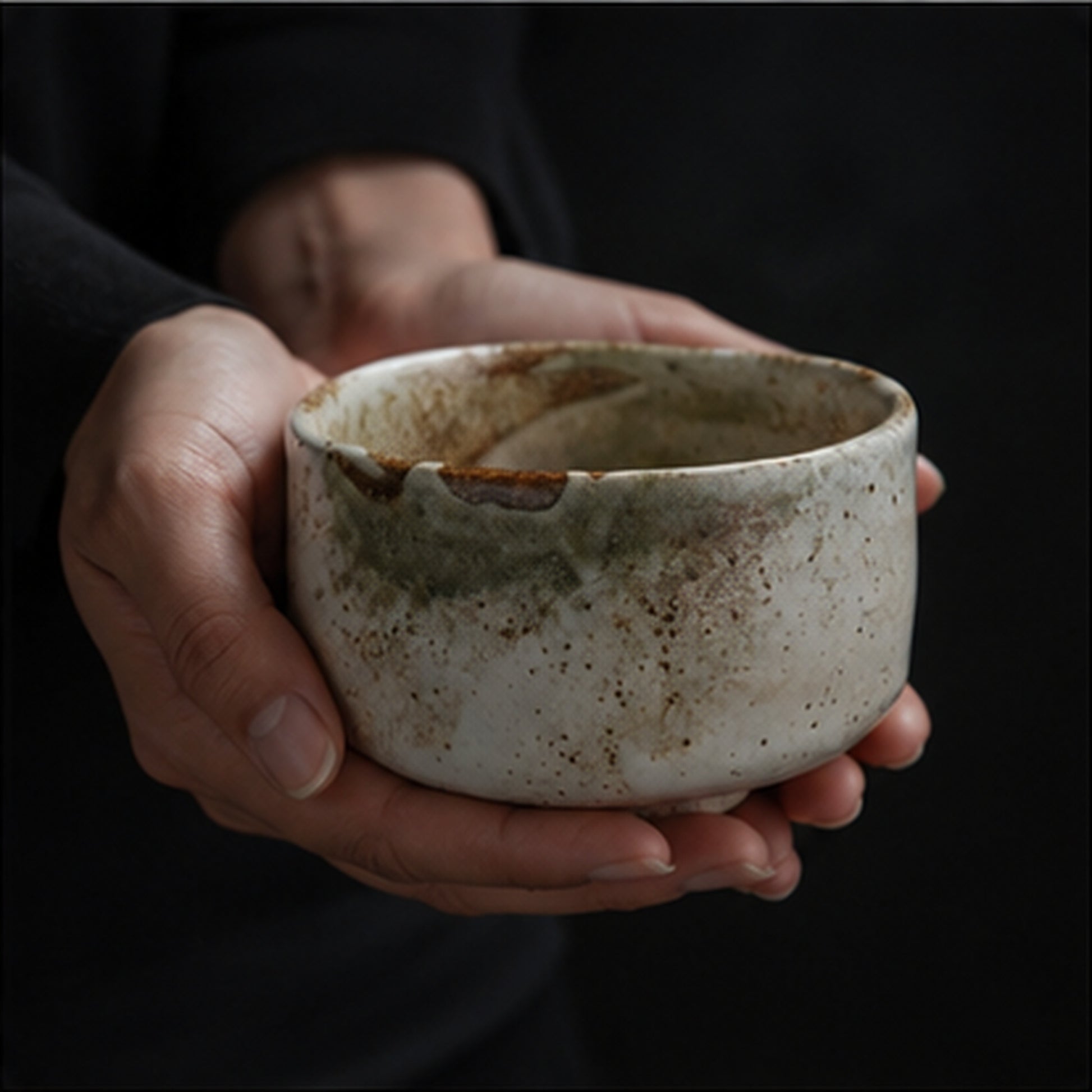 Yuki Shino Chawan — Snow Glaze