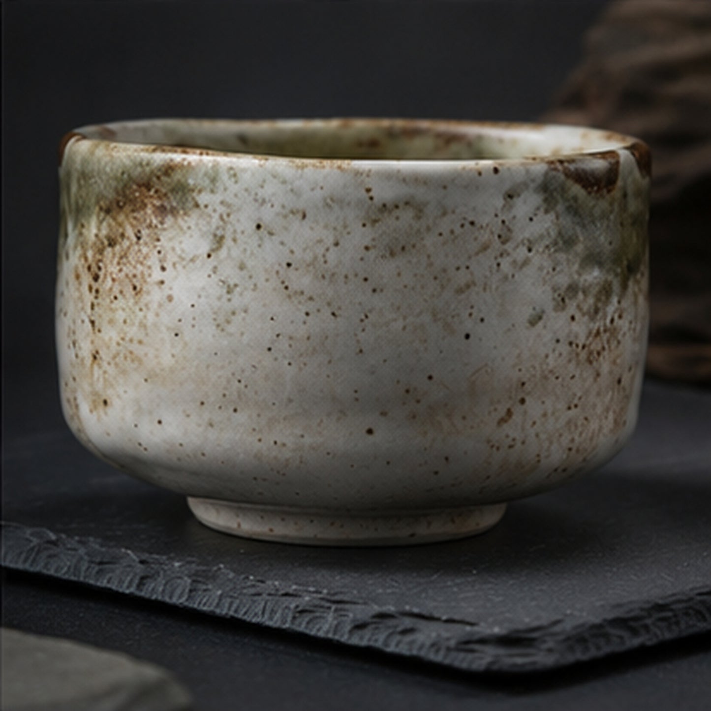 Yuki Shino Chawan — Snow Glaze