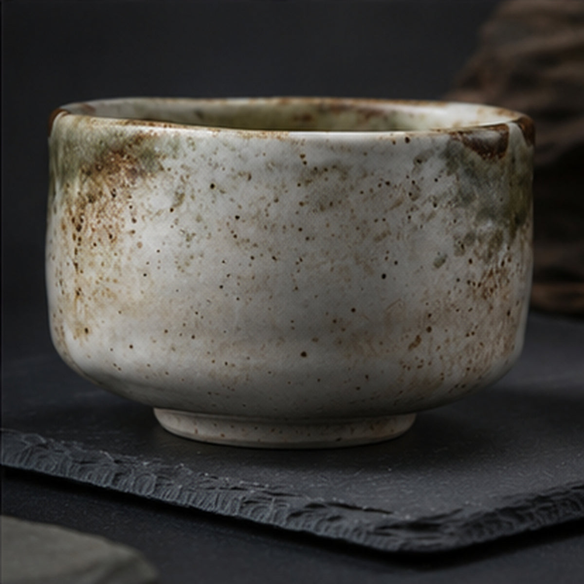 Yuki Shino Chawan — Snow Glaze